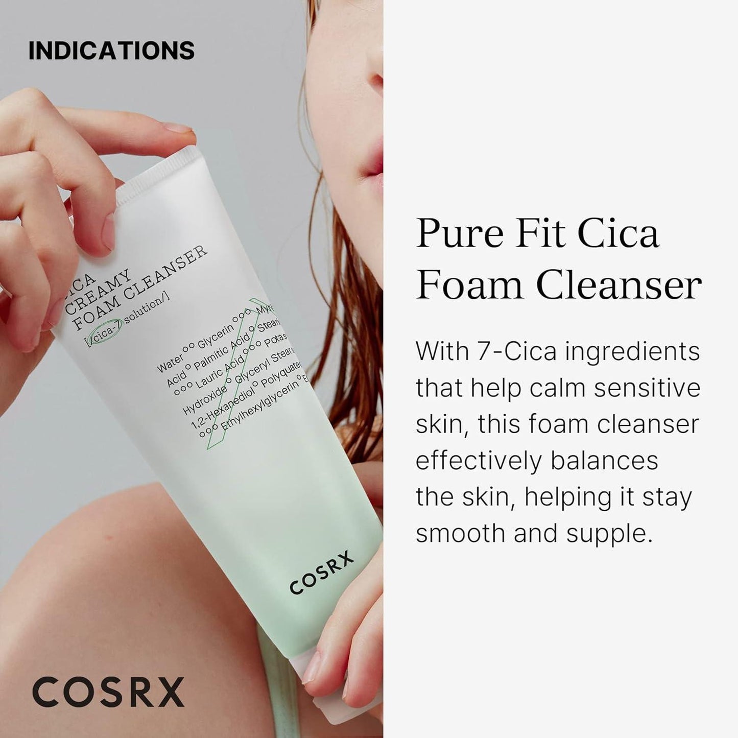 Cosrx Pure Fit Cica Creamy Foam Cleanser 150ml