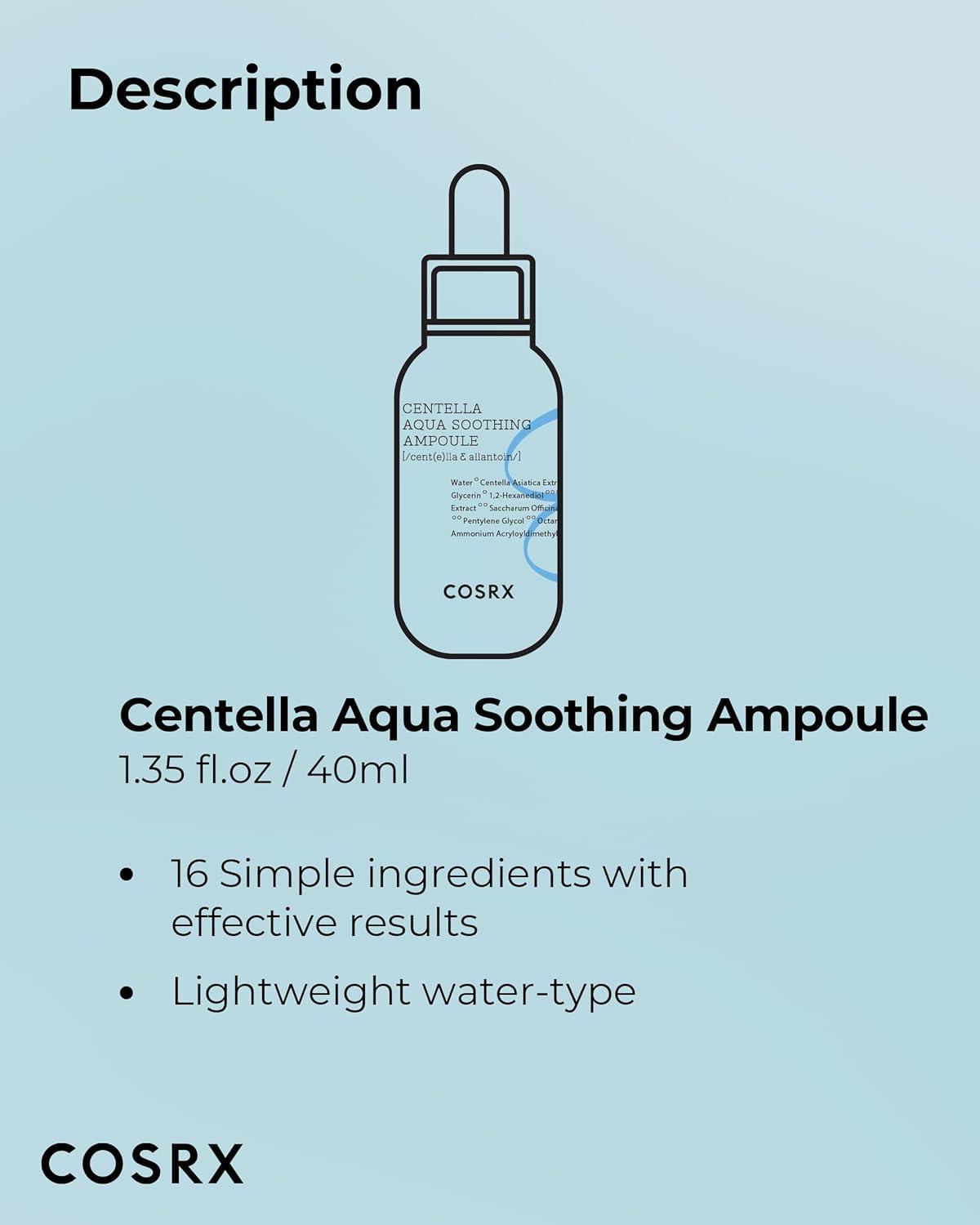 Cosrx Hydrium Centella Aqua Soothing Ampoule 40ml