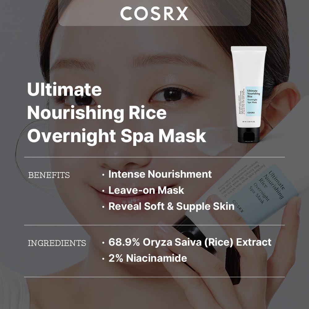Cosrx Ultimate Nourishing Rice Overnight Spa Mask 60ml