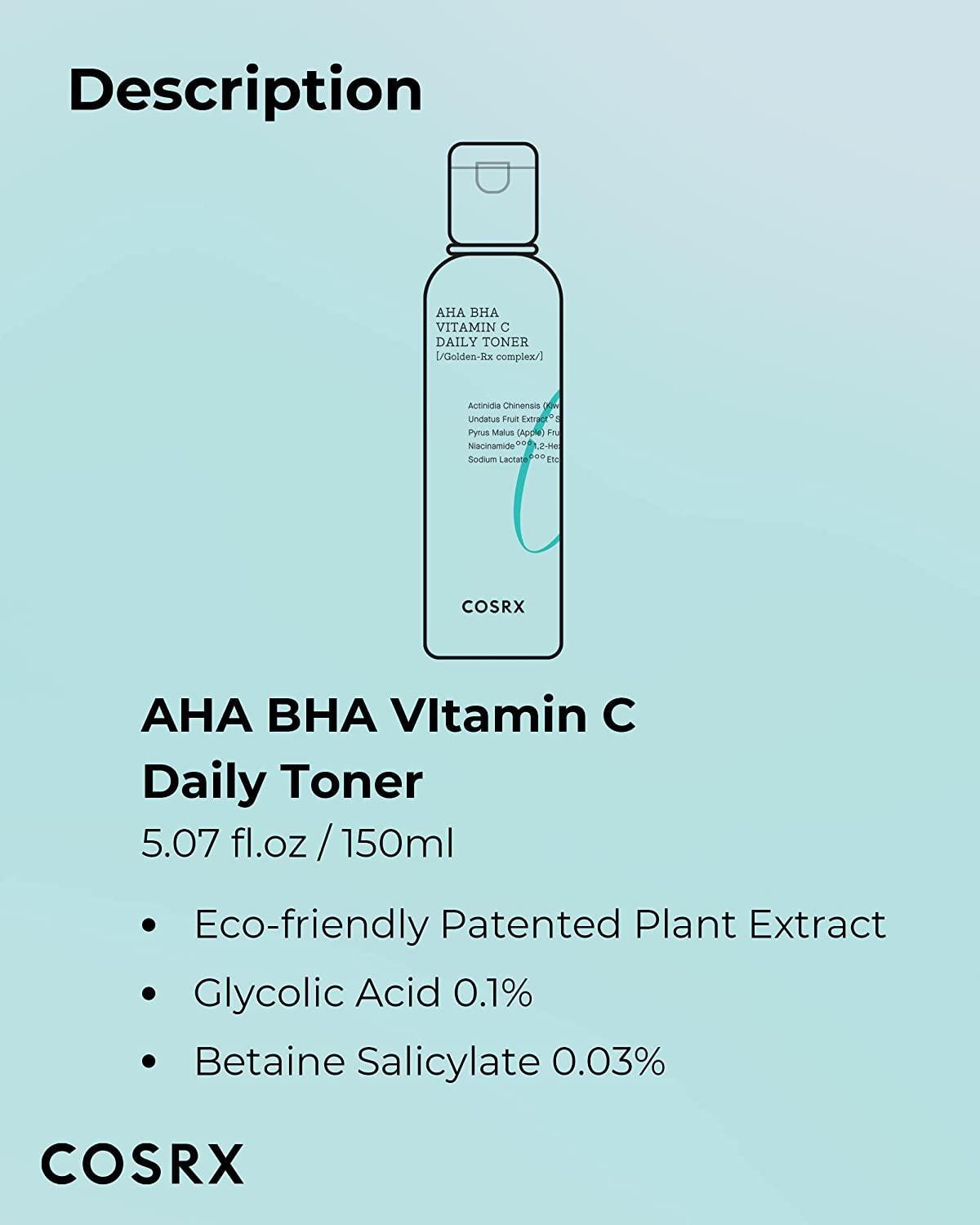 Cosrx Refresh AHA BHA Vitamin C Daily Toner 280ml