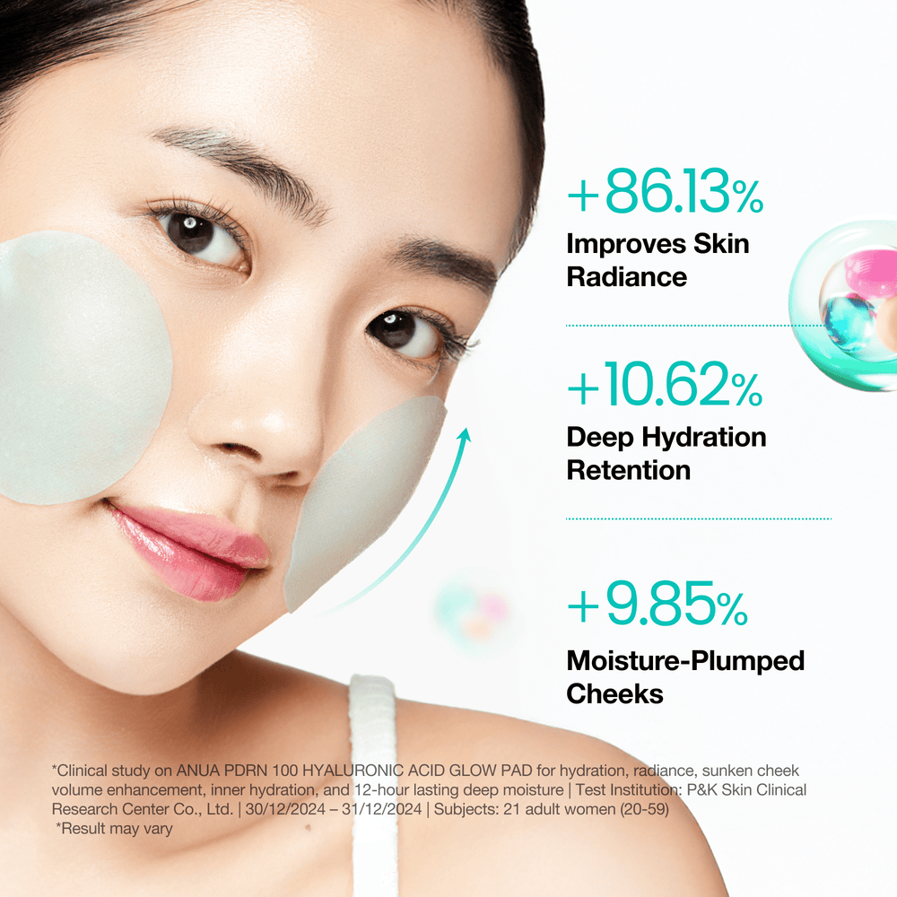 Anua PDRN 100 Hyaluronic Acid Glow Pad 180ml 60ea