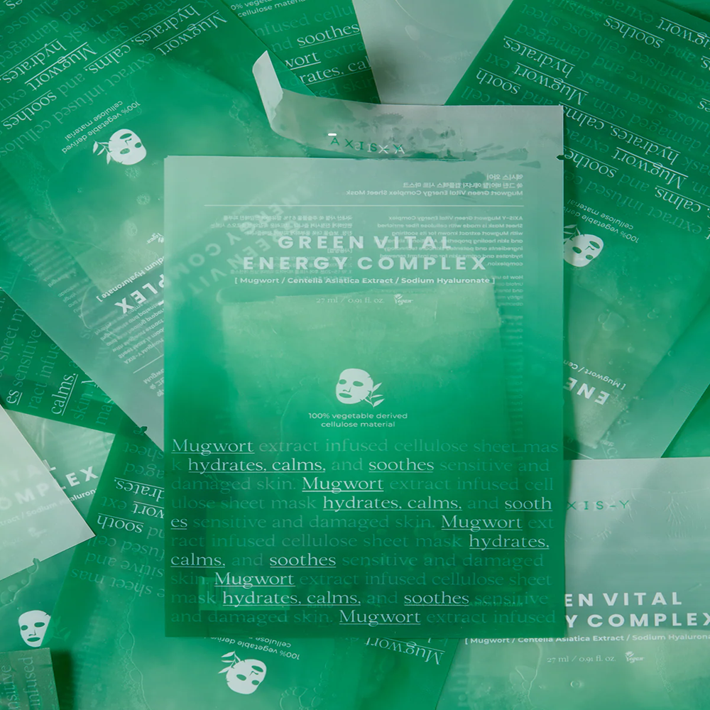AXIS-Y Mugwort Green Vital Energy Complex Sheet Mask 27ml
